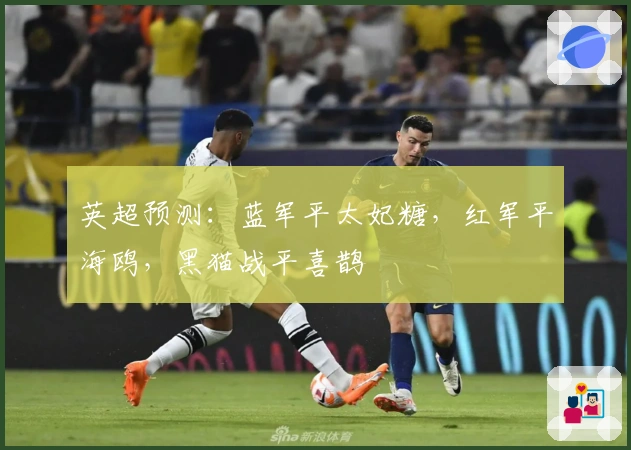 英超预测：蓝军平太妃糖，红军平海鸥，黑猫战平喜鹊